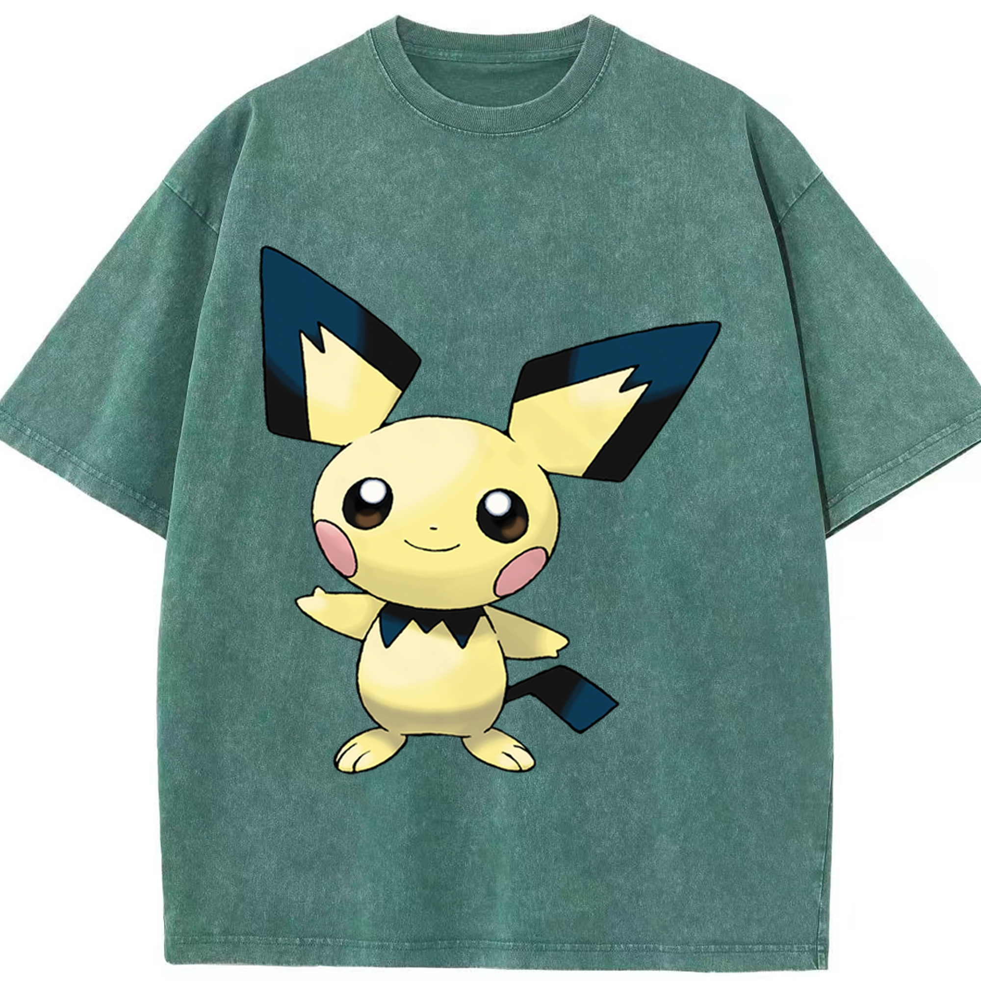 （画像用） ポケットモンスター Pokémon 綿100% ヴィンテージ風 半袖Tシャツ（フロントプリント）